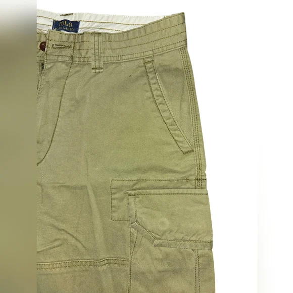 Polo Ralph Lauren Men's Olive Cargo Shorts - Picture 9 of 16